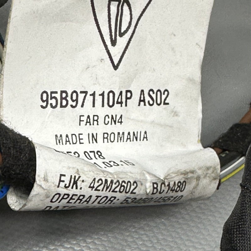95B9711041 PORSCHE MACAN WIRE HARNESS REAR BUMPER 2015 2016 2017 2018 OEM 95B9711041