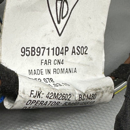 95B9711041 PORSCHE MACAN WIRE HARNESS REAR BUMPER 2015 2016 2017 2018 OEM 95B9711041