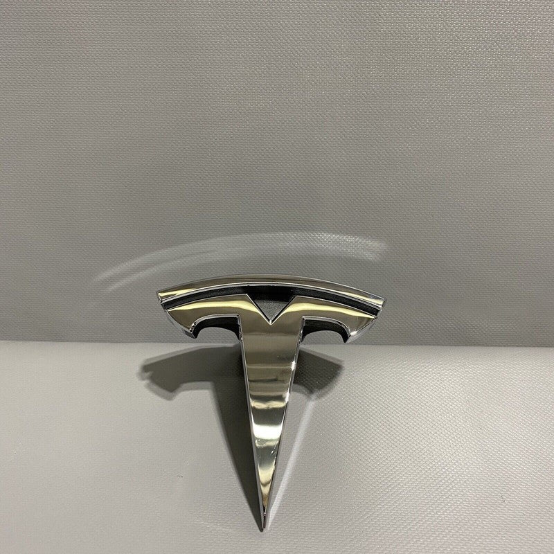 1047884-00-D TESLA MODEL X FRONT T EMBLEM LOGO 1047884-00-D 2017 2018 2019 2020 OEM