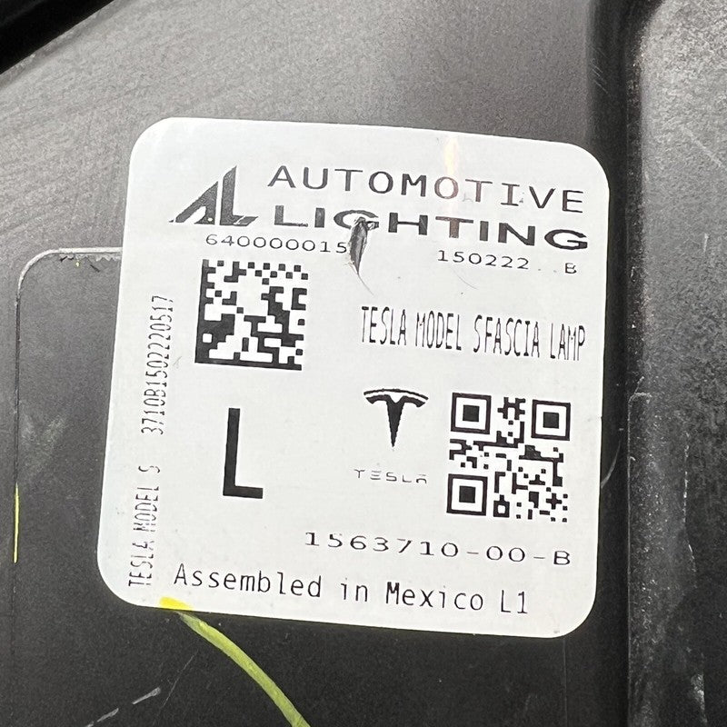 1563710-00-B TESLA MODEL S PLAID FOG LIGHT LEFT DRIVER 2021 2022 2023 OEM 1563710-00-B