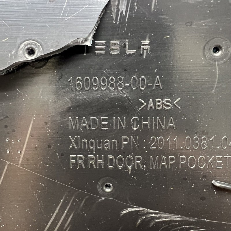 1609988-00-A TESLA MODEL X PLAID DOOR PANEL RIGHT FRONT 2021 2022 2023 OEM 1609988-00-A