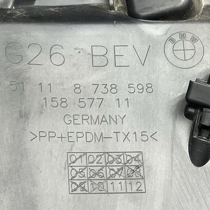 8738598 BMW I4 SUPPORT COVER INNER BUMPER LEFT 2020 2021 2022 2023 2024 OEM 8738598