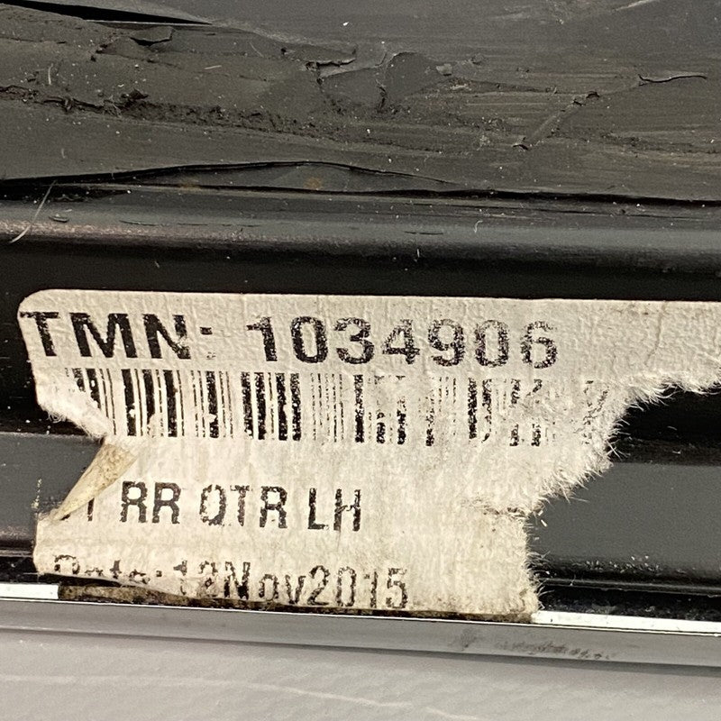1034906 TESLA MODEL X QUARTER GLASS LEFT REAR 10349062016 2017 2018 2019 2020 OEM