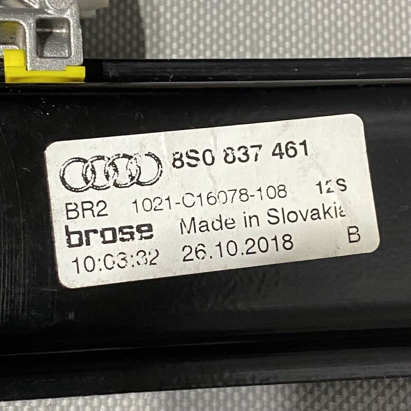 8S0837461 AUDI TT WINDOW REGULATOR LEFT 8S0837461 2016 2017 2018 2019 2020 OEM