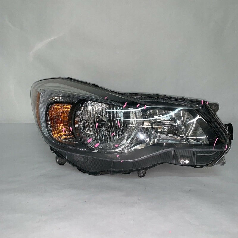 SUBARU IMPREZA HEADLIGHT RIGHT PASSENGER 2012 2013 2014 HALOGEN BLACK BEZEL OEM