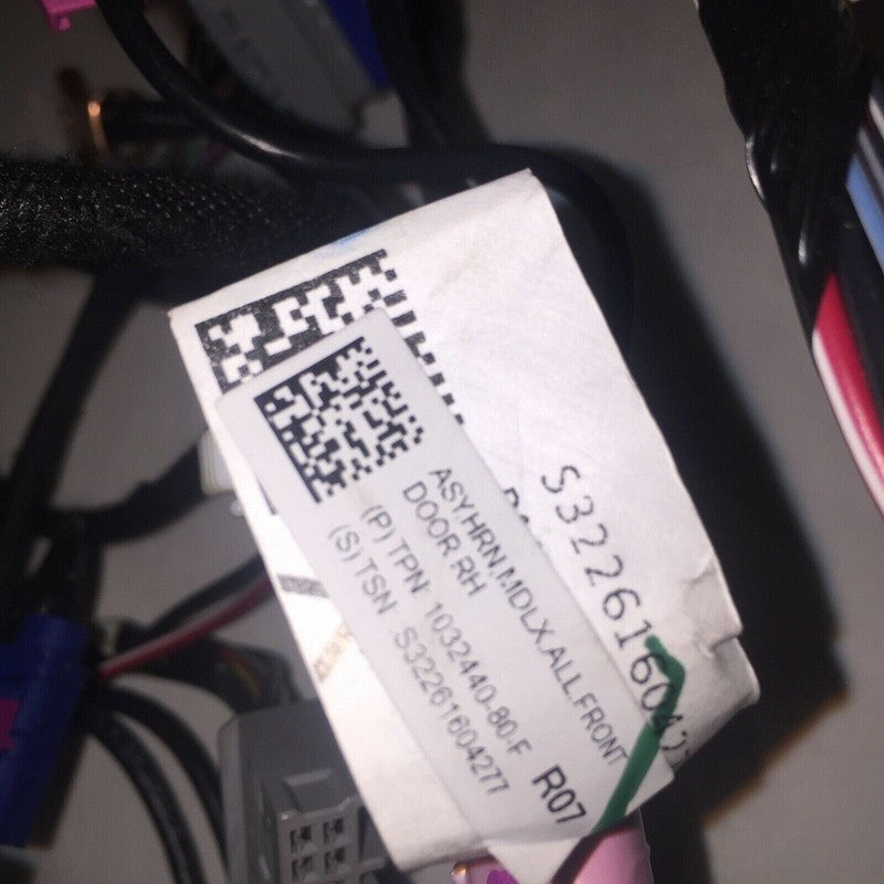 1032440-80-F TESLA MODEL X DOOR WIRING HARNESS RIGHT FRONT 2015 2016 2017 2018 OEM