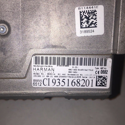 65129351682 BMW 650 750 NAVIGATION COMPUTER RADIO HEAD UNIT 740 640 2013 2014 2015 OEM