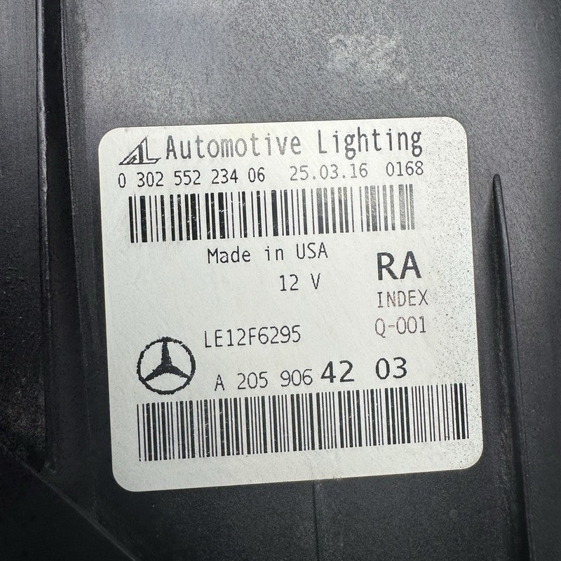 a2059064203 MERCEDES BENZ C300 HEADLIGHT C400 RIGHT PASSENGER 2015 2016 2017 2018 LED OEM
