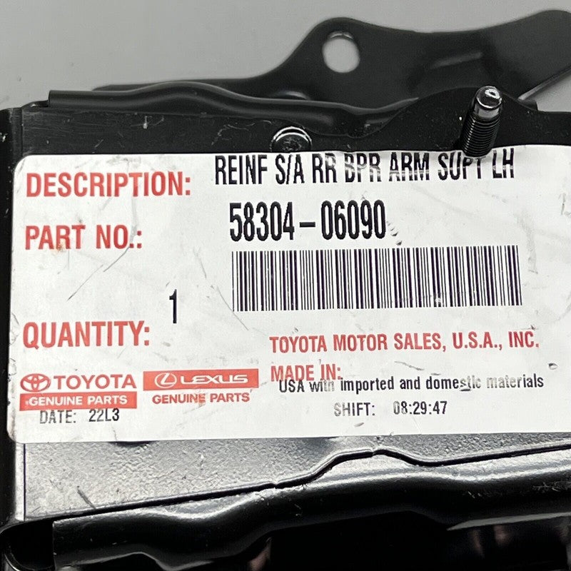LEXUS ES350 BUMPER BRACKET LEFT REAR 2019 2020 2021 2022 OEM 58304-060
