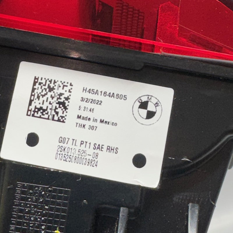 BMW X7 TAIL LIGHT LEFT DRIVER 2019 2020 2021 2022 OEM H35A164A502