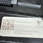 TESLA MODEL Y JUNIPER DOOR PANEL LEFT FRONT 2025 2026 OEM 3643294-51-G