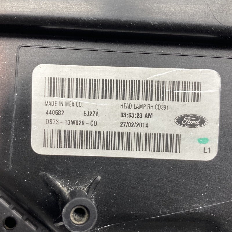 DS73-13W029-CD FORD FUSION HEADLIGHT RIGHT PASSENGER 2013 2014 2015 2016 HALOGEN DS73-13W029-CD