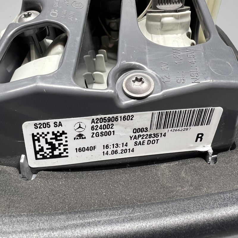 A2059061602 MERCEDES BENZ C300 WAGON TRUNK TAIL LIGHT RIGHT 2015 2016 2017 2018 OEM