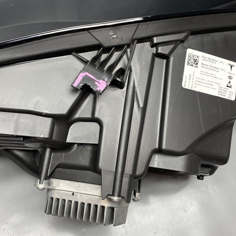1563713-00-D TESLA MODEL S PLAID HEADLIGHT LEFT DRIVER 2021 2022 2023 BLACK 1563713-00-D