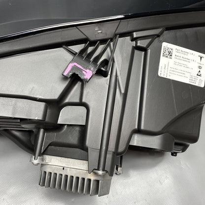 1563713-00-D TESLA MODEL S PLAID HEADLIGHT LEFT DRIVER 2021 2022 2023 BLACK 1563713-00-D