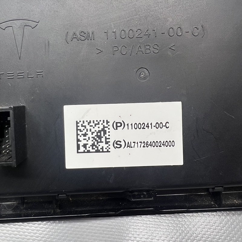 TESLA MODEL 3 CENTER CONSOLE CUP HOLDER TRIM 2017 18 19 2020 OEM 10879