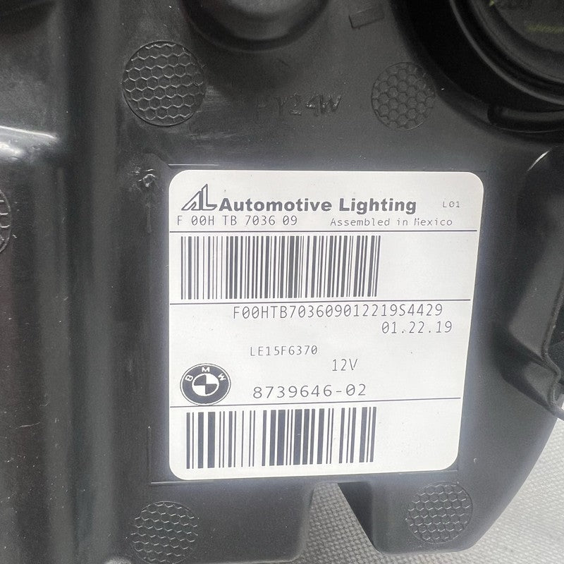 8739646 BMW X3 HEADLIGHT RIGHT PASSENGER X4 REFLECTOR LED 2018 2019 2020 2021 for parts