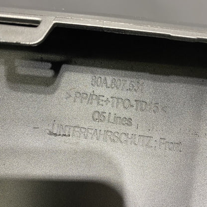 80A807531 AUDI Q5 FRONT BUMPER GUARD LOWER TRIM 80A807531 OEM 2018 2019 