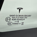 43R-004529 TESLA MODEL 3 QUARTER GLASS RIGHT REAR 2017 2018 2019 2020 OEM 43R-004529