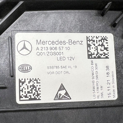 E350 MERCEDES BENZ E350 HEADLIGHT LEFT DRIVER MULTIBEAM LED 2021 2022 2023 OEM 