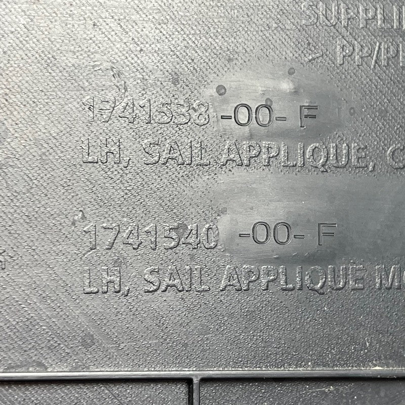 TESLA CYBERTRUCK BEDSIDE SAIL APPLIQUE LEFT 2024 2025 OEM 1741538-00-F