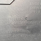 TESLA CYBERTRUCK BEDSIDE SAIL APPLIQUE LEFT 2024 2025 OEM 1741538-00-F