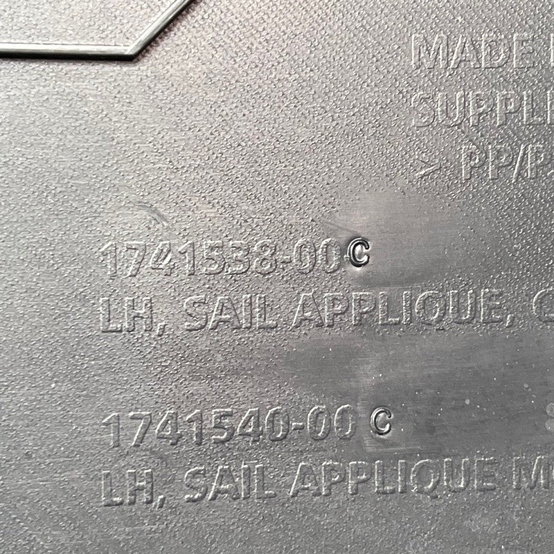 TESLA CYBERTRUCK BEDSIDE SAIL APPLIQUE LEFT 2024 2025 OEM 1741538-00-F