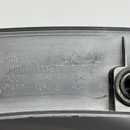 1494185-00-C TESLA MODEL Y FENDER FLARE LEFT FRONT 2020 2021 2022 2023 OEM 1494185-00-C