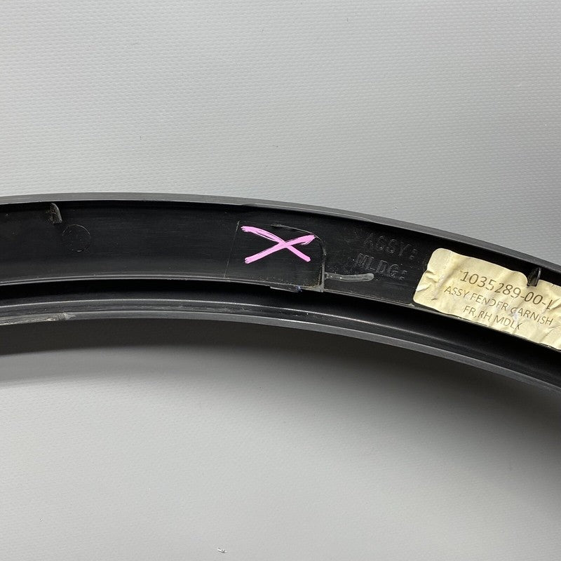 1035289-00-L TESLA MODEL X FENDER FLARE RIGHT FRONT 1035289-00-L 2016 2017 2018 2019 2020 OEM