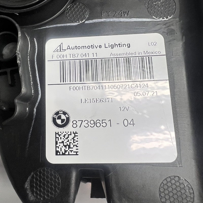 8739651-04 BMW X3 HEADLIGHT LEFT DRIVER X4 LED 2018 2019 2020 2021 OEM 8739651-04