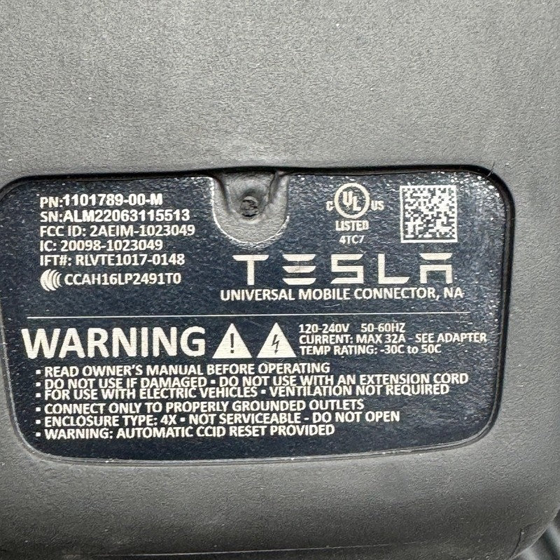 TESLA MODEL 3 S X CHARGING UNIVERSAL MOBILE CONNECTOR GEN 2 OEM 110178