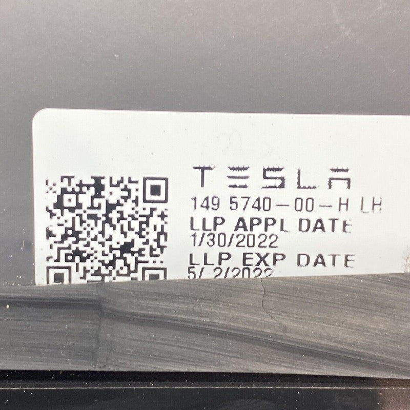 1495740-99-H TESLA MODEL Y QUARTER GLASS LEFT REAR 2020 2021 2022 2023 OEM 1495740-99-H