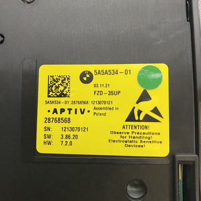 5A5A534-01 BMW 740 840 X7 HEADLINER CONTROL MODULE 2016 2017 2018 2019 2020 2021 2022 OEM