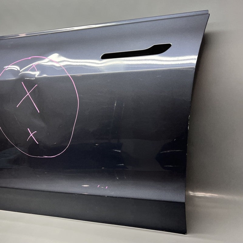 1081421-E0-C TESLA MODEL 3 DOOR LEFT FRONT 2017 2018 2019 2020 2021 2022 GREY 1081421-E0-C