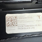 TESLA MODEL Y JUNIPER DOOR PANEL RIGHT FRONT 2025 2026 OEM 3643295-51-