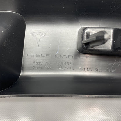1494631-00-C TESLA MODEL Y TRUNK SILL LOWER TRIM 1494631-00-C 2020 2021 2022 OEM
