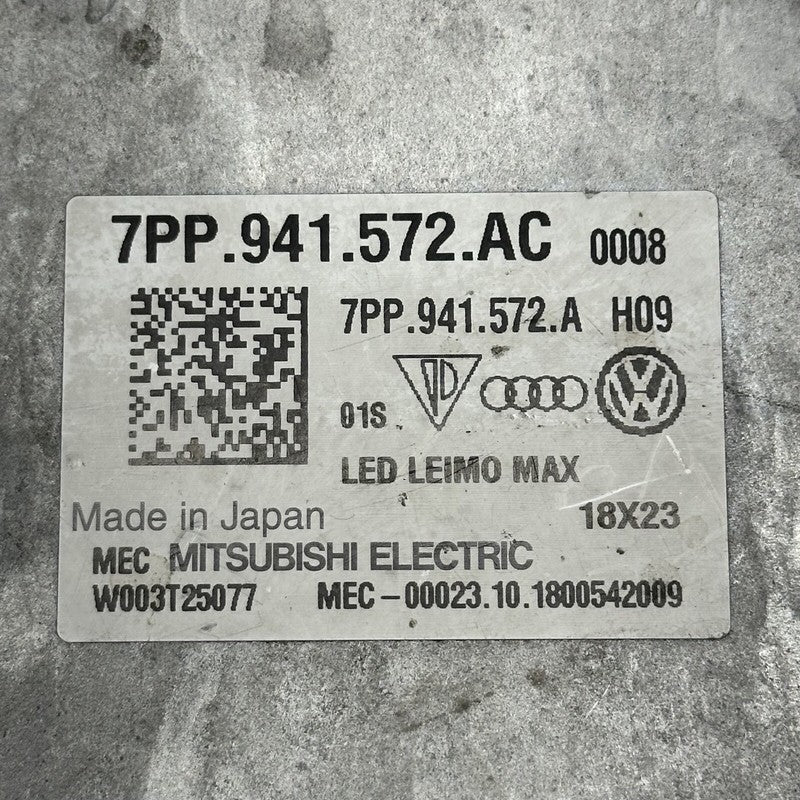 7PP941572AC AUDI A5 HEADLIGHT MODULE 2018 2019 OEM 7PP941572AC