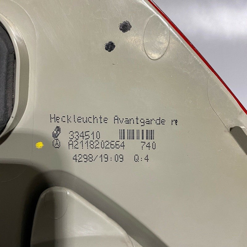 A2118202664 MERCEDES BENZ E350 TAIL LIGHT RIGHT PASSENGER SIDE E550 2007 2008 2009 LED OEM