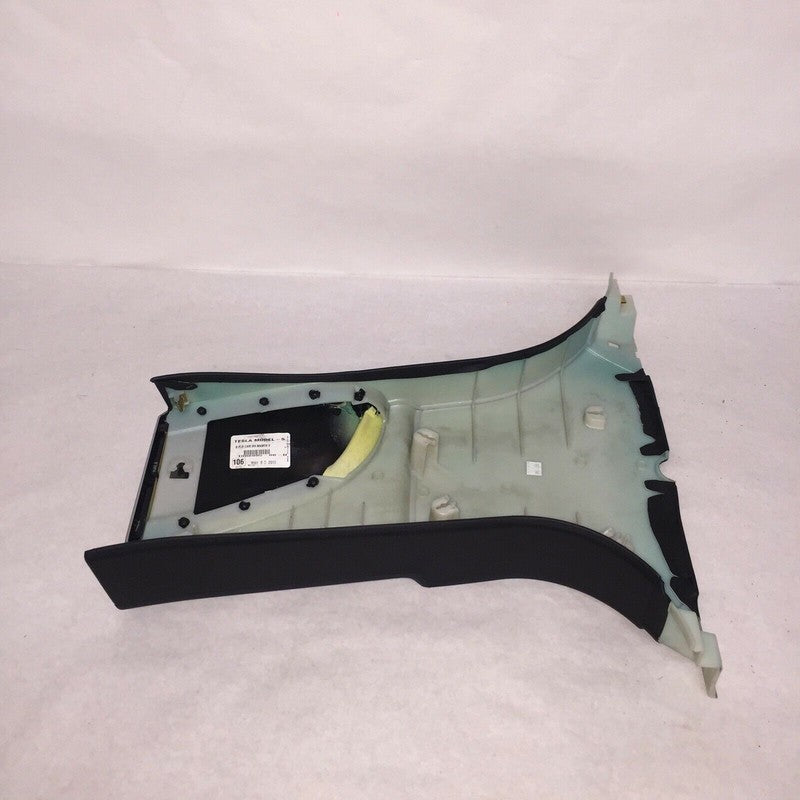 1008905-00-D TESLA MODEL S B-PILLER TRIM RIGHT LOWER 2012 2013 2014 2015 BLACK OEM