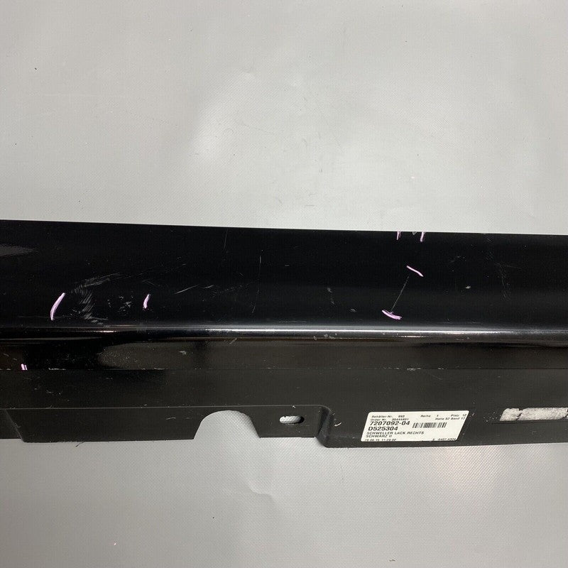51777184774 BMW 528 ROCKER MOLDING RIGHT PASSENGER 2011 2012 2013 5177 7184774 F10 535 OEM