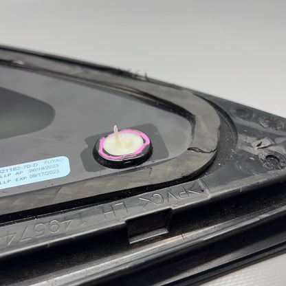 1621162-70-D TESLA MODEL Y QUARTER GLASS LEFT REAR 2020 2021 2022 2023 OEM 1621162-70-D