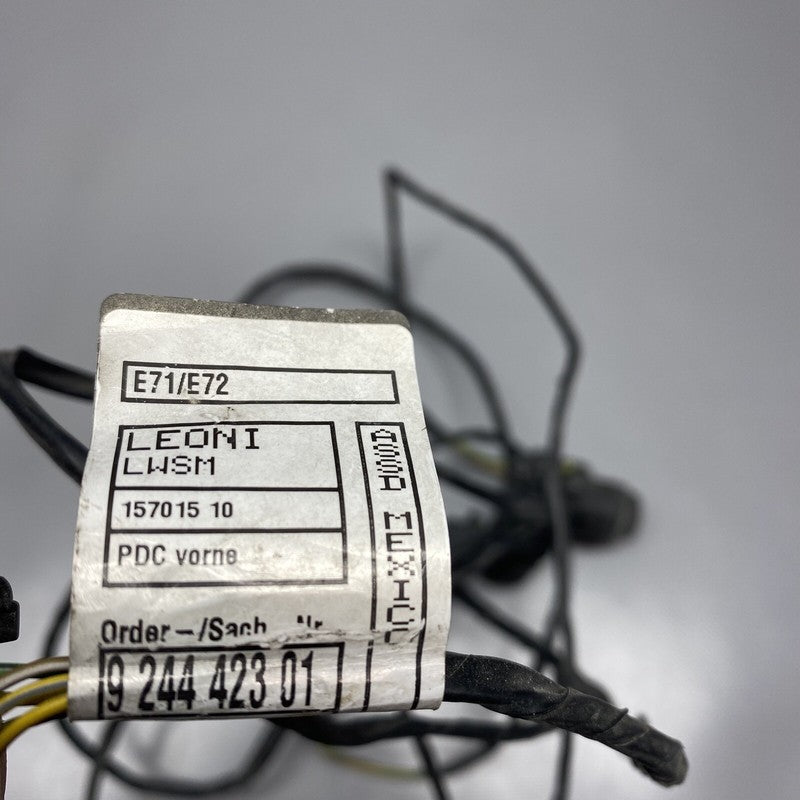 9244423 BMW X6 FRONT PARKING HARNESS 9244423 2008 2009 2010 2011 OEM