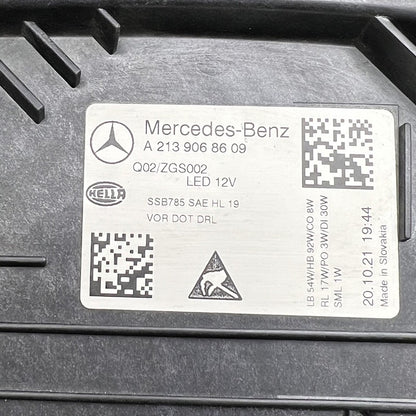 A2139068609 MERCEDES BENZ E350 HEADLIGHT RIGHT PASSENGER MULTIBEAM LED 2021 2022 2023 OEM 