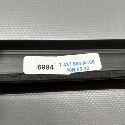 7437864 BMW 740 DOOR WINDOW MOLDING RIGHT FRONT 750 2016 2017 2018 2019 OEM 7437864