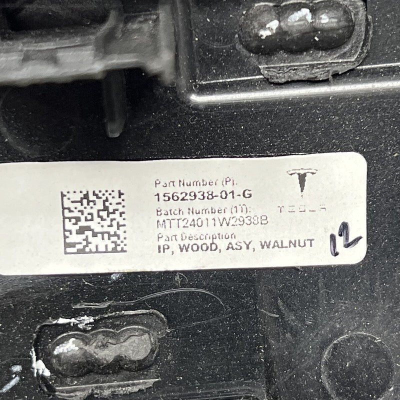 1562938-01-G TESLA MODEL X DASHBOARD INSTRUMENT PANEL DECOR 2021 2022 2023 OEM 1562938-01-G