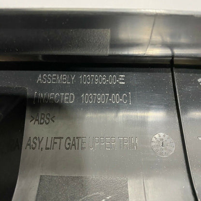 1037906-00-E TESLA MODEL X UPPER GATE TRIM 1037906-00-E 2016 2017 2018 2019 OEM 