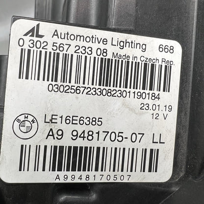9481705 BMW 330 HEADLIGHT LEFT DRIVER 2019 2020 2021 2022 FULL LED OEM 9481705