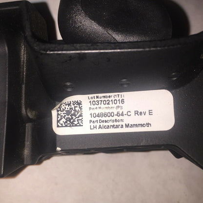 1048600-54-C TESLA MODEL X SUN VISOR LEFT SUEDE BLACK 2015 2016 2017 2018 2019 OEM