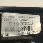 KIA OPTIMA MIRROR LEFT DRIVER BLACK POWER HEATED 2014 2015 OEM