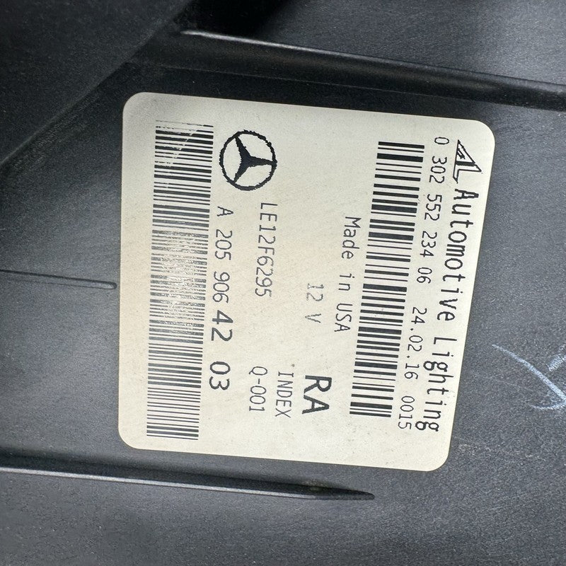 a2059064203 MERCEDES BENZ C300 HEADLIGHT C400 RIGHT PASSENGER 2015 2016 2017 2018 LED OEM